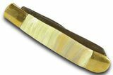 Pocket Knife with Banded Green Onyx Inlays & Base #370799-2